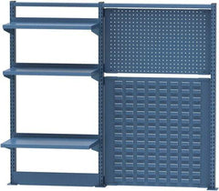 Lista - Steel Workbench & Workstation Riser Combination - 48" High, Use with 72" Long Workbenches - Eagle Tool & Supply