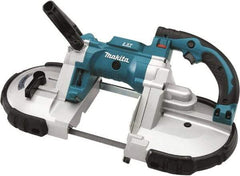 Makita - 18 Volt, 44-7/8" Blade, 530 SFPM Cordless Portable Bandsaw - 4-3/4" (Round) & 4-3/4 x 4-3/4" (Rectangle) Cutting Capacity, Lithium-Ion Battery Not Included - Eagle Tool & Supply