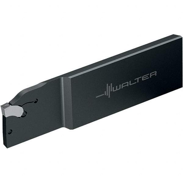 Walter - G2042, External, Left Hand, 33mm Max Depth of Cut, 4mm Min Groove Width, Indexable Grooving Tool Holder - SX-4.. Insert Compatibility, 8mm Shank Height, 0.315" Shank Width, 110mm OAL, Through Coolant - Eagle Tool & Supply