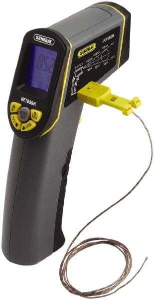 General - -50 to 650°C (-58 to 1201°F) Infrared Thermometer - 12:1 Distance to Spot Ratio - Eagle Tool & Supply