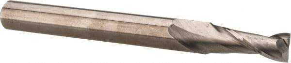 SGS - 1", 3" LOC, 1" Shank Diam, 6" OAL, 2 Flute, Solid Carbide Square End Mill - Single End, AlTiN Finish, Spiral Flute, 30° Helix, Centercutting, Right Hand Cut, Right Hand Flute, Series 3EL - Eagle Tool & Supply
