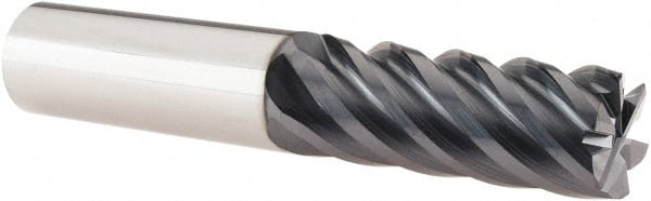 SGS - 5/8" Diam 6 Flute Solid Carbide 0.03" Corner Radius End Mill - Eagle Tool & Supply