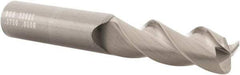 SGS - 3/8", 3 Flute, Single End, Solid Carbide, 0.06" Corner Radius End Mill - 2-1/2" OAL, 38° Helix, Right Hand Flute, 1" LOC, Right Hand Cut - Eagle Tool & Supply