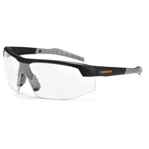 SkoLL Clear Lens Matte Black Safety Glasses - Eagle Tool & Supply