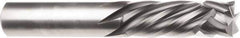 SGS - 1/4" Cutting Diam x 1" Length of Cut, 4 Flute, Compression Spiral Router Bit - Uncoated, Right Hand Cut, Solid Carbide, 2-1/2" OAL x 1/4" Shank Diam, Square End - Eagle Tool & Supply