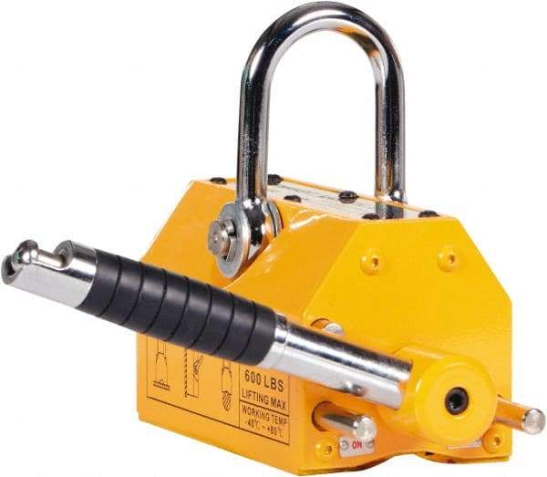 Vestil - 600 Lb Load Capacity, Magnetic Lifter - 6-13/16" High x 8-11/16" Wide - Eagle Tool & Supply
