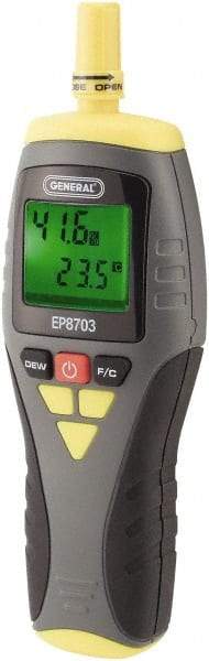 General - 14 to 122°F, 0 to 99.9% Humidity Range, Thermo-Hygrometer - Eagle Tool & Supply