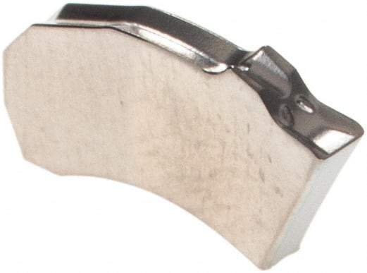 Walter - SX2E200N02 CE4 WSM33S Grade, 0.0787" Cutting Width, Carbide Cutoff Insert - Neutral Lead Angle, 0.0079" Cnr Rad, TiAlN/Al2O3/Al Coated, Single End - Eagle Tool & Supply