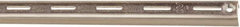 Knape & Vogt - 1,060 Lb Capacity, Anachrome Steel Coated, Shelf Standard Bracket - 72" Long, 11/16" High, 7/8" Wide - Eagle Tool & Supply