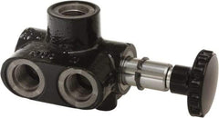 Parker - 10 GPM 1/2 Inlet Cast Iron Hydraulic Control Valve - 3/4-16 Thread, 3,000 psi, 2-3/4" Wide x 5.54" Long - Eagle Tool & Supply