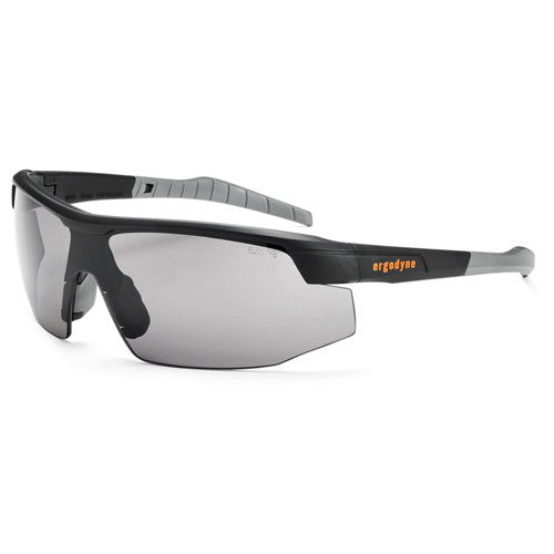 Skoll-AF Smoke Lens Matte Black Safety Glasses-Anti-Fog - Eagle Tool & Supply