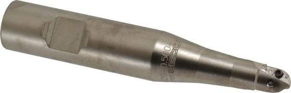 Seco - 1/2" Cut Diam, 0.433" Max Depth of Cut, 3/4" Shank Diam, 4.33" OAL, Indexable Ball Nose End Mill - Straight Shank, R218.20 Toolholder, 218.20-0.250.R Insert - Eagle Tool & Supply