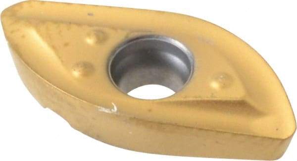 Seco - 218.200.250 ME03 Grade F40M Carbide Milling Insert - TiAlN/TiN Finish, 0.394" Thick, 1/4" Corner Radius - Eagle Tool & Supply