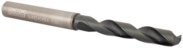 Sumitomo - 1/4" Solid Carbide, 135° Point, Maintenance Drill Bit - Eagle Tool & Supply