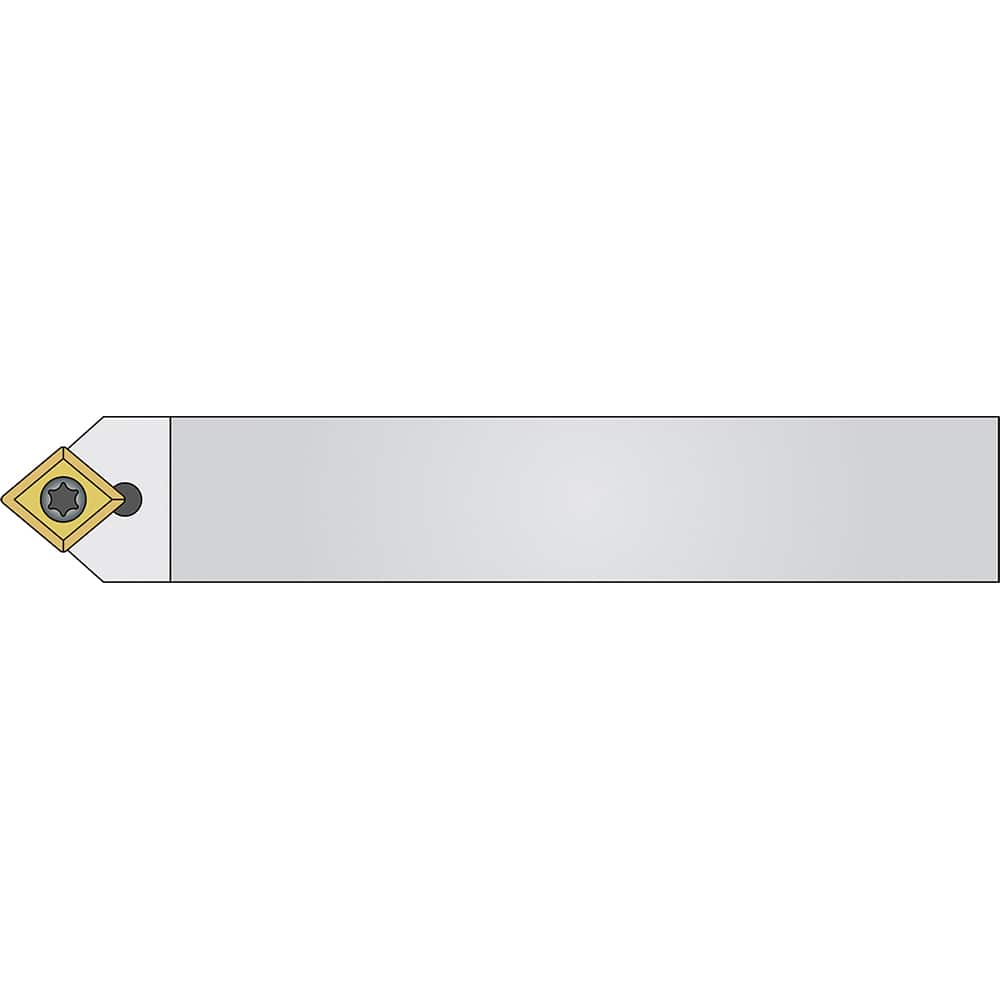 Micro 100 - Neutral SCMCN 0° Neutral Rake Indexable Turning Toolholder - Exact Industrial Supply