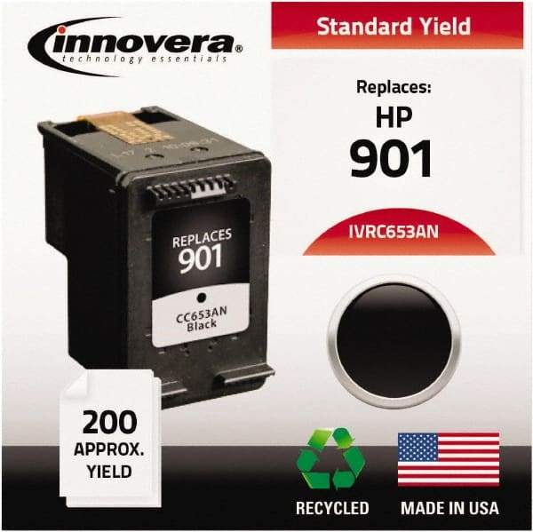 innovera - Black Inkjet Printer Cartridge - Use with HP Officejet J4500, J4600 - Eagle Tool & Supply