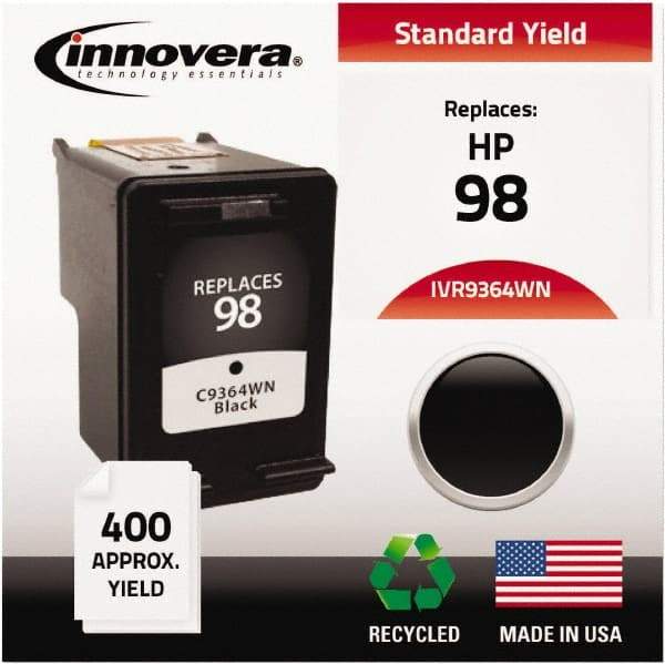 innovera - Black Inkjet Printer Cartridge - Use with HP Deskjet 5940, D4145, D4155, D4160, Officejet 6310, Photosmart 2570, 2575, 8050, C4150, C4150, C4180, D5060, D5065, D5069, D5145, D5155, D5160 - Eagle Tool & Supply