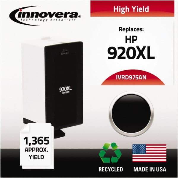 innovera - Black Inkjet Printer Cartridge - Use with HP Officejet 6000, 6000 Wireless, 6500, 6500 Wireless, Officejet Wide Format 7500A - Eagle Tool & Supply