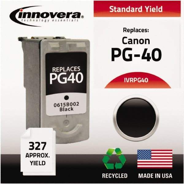 innovera - Black Inkjet Printer Cartridge - Use with Canon FAX-JX200, PIXMA iP1600, iP1700, iP1800, iP2600, MP140, MP150, MP160, MP170, MP180, MP190, MP210, MP450, MP460, MP470, MX300, MX310 - Eagle Tool & Supply