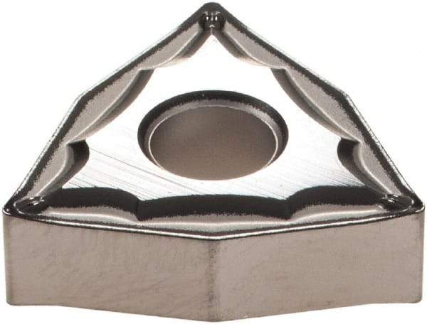 Sumitomo - WNMG431 ESU Grade AC6030M Carbide Turning Insert - 80° Trigon, 1/2" Inscr Circle, 3/16" Thick, 1/64" Corner Radius - Eagle Tool & Supply