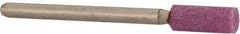 Made in USA - 3/16" Head Diam x 1/2" Thickness, W154, Cylinder End, Aluminum Oxide Mounted Point - Medium Grade - Eagle Tool & Supply