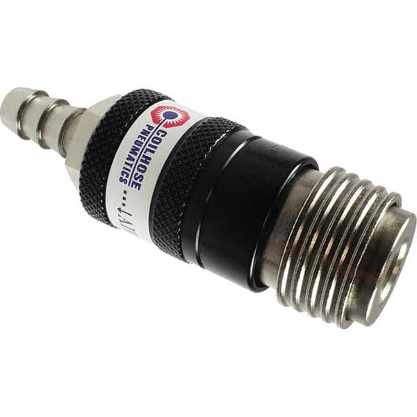 Coilhose Pneumatics - Pneumatic Hose Fittings & Couplings Type: Safety Coupler Thread Size: 1/4 - Eagle Tool & Supply