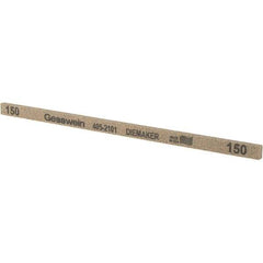 Made in USA - 150 Grit Aluminum Oxide Rectangular Polishing Stone - Coarse Grade, 1/4" Wide x 6" Long x 1/8" Thick - Eagle Tool & Supply