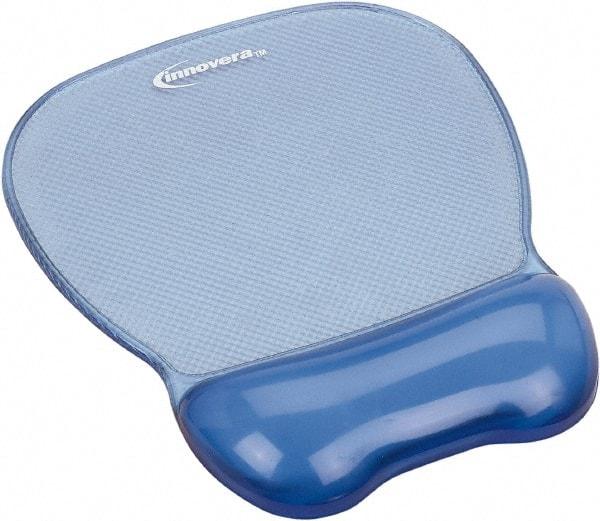 innovera - 9-5/8" x 8-1/4" x 1-1/8" Blue Mouse Pad - Use with Mouse - Eagle Tool & Supply