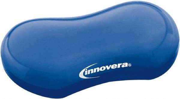 innovera - 3-1/8" x 4-3/4" x 1" Blue Wrist Rest - Use with Mouse - Eagle Tool & Supply