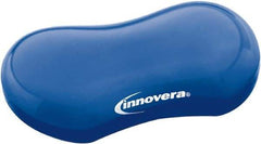 innovera - 3-1/8" x 4-3/4" x 1" Blue Wrist Rest - Use with Mouse - Eagle Tool & Supply