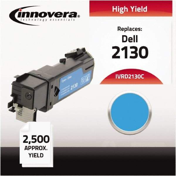 innovera - Cyan Toner Cartridge - Use with Dell 2130CN, 2135CN - Eagle Tool & Supply