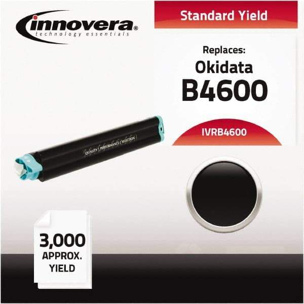 innovera - Black Toner Cartridge - Use with Oki B440, B440N, B4600, B4600N - Eagle Tool & Supply