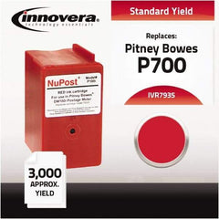 innovera - Red Ink Cartridge - Use with Pitney Bowes DM100i, DM200L, P700 Postage Meter - Eagle Tool & Supply