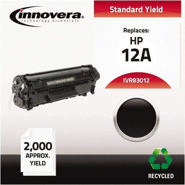 innovera - Black Toner Cartridge - Use with HP LaserJet 1010, 1012, 1015, 1018, 1020, 1022, 3015, 3020, 3030, 3050, 3052, 3055, M1319Fmfp - Eagle Tool & Supply