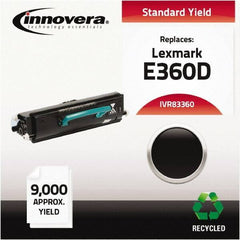 innovera - Black Toner Cartridge - Use with Lexmark E360d, E360dn, E460dn, E460dw, E462dtn - Eagle Tool & Supply