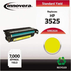 innovera - Yellow Toner Cartridge - Use with HP Color LaserJet CM3530 MFP, CM3530FS MFP, CP3525DN, CP3525N, CP3525X - Eagle Tool & Supply