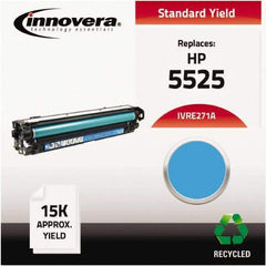 innovera - Cyan Toner Cartridge - Use with HP Color LaserJet Enterprise CP5520, CP5525n, CP5525dn, CP5525xh - Eagle Tool & Supply