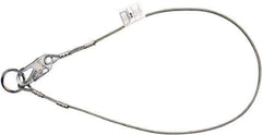 Miller - 6' Long, 3" Eye Length, O-Ring Cable Sling - 5,000 Lb Capacity, Steel & Vinyl Coated Wire Rope - Eagle Tool & Supply