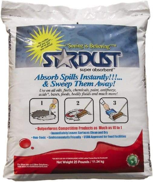 Stardust Spill Products - 1.5 Cu Ft Bag Amorphous Alumina Silicate Granular Absorbent - Universal Use - Eagle Tool & Supply