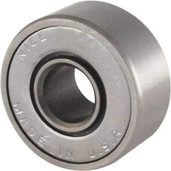 Nice - 3/8" Bore Diam, 7/8" OD, Double Seal Semi Ground Extra Light Radial Ball Bearing - 11/32" Wide, 1 Row, Round Bore, 255 Lb Static Capacity, 325 Lb Dynamic Capacity - Eagle Tool & Supply