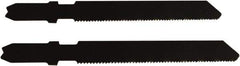 Disston - 2-3/4" Long, 20 Teeth per Inch, Carbon Steel Jig Saw Blade - Toothed Edge, 0.067" Thick, U-Shank, Raker Tooth Set - Eagle Tool & Supply