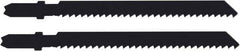 Disston - 2-3/4" Long, 8 Teeth per Inch, Carbon Steel Jig Saw Blade - Toothed Edge, 0.067" Thick, U-Shank, Raker Tooth Set - Eagle Tool & Supply