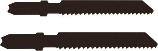 Disston - 3-1/8" Long, 12 Teeth per Inch, Carbon Steel Jig Saw Blade - Toothed Edge, 0.067" Thick, U-Shank, Raker Tooth Set - Eagle Tool & Supply