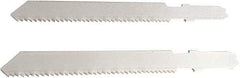 Disston - 3" Long, 18 Teeth per Inch, Bi-Metal Jig Saw Blade - Toothed Edge, 0.06" Thick, U-Shank, Raker Tooth Set - Eagle Tool & Supply