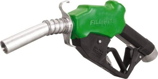 Tuthill - 30 GPM, Gasoline, Kerosene & Diesel Fuel 1" Auto Nozzle with Hook - 1" Inlet, 1" Outlet - Eagle Tool & Supply