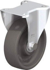 Blickle - 5" Diam x 1-9/16" Wide x 5-7/8" OAH Top Plate Mount Rigid Caster - Heat-Resistant Nylon, 770 Lb Capacity, Ball Bearing, 3-15/16 x 3-3/8" Plate - Eagle Tool & Supply