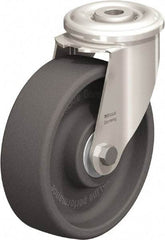 Blickle - 5" Diam x 1-9/16" Wide x 5-7/8" OAH Hollow Kingpin Mount Swivel Caster - Heat-Resistant Nylon, 330 Lb Capacity, Ball Bearing, Hollow Kingpin Stem - Eagle Tool & Supply