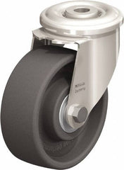 Blickle - 4" Diam x 1-1/2" Wide x 4-59/64" OAH Hollow Kingpin Mount Swivel Caster - Heat-Resistant Nylon, 330 Lb Capacity, Ball Bearing, Hollow Kingpin Stem - Eagle Tool & Supply