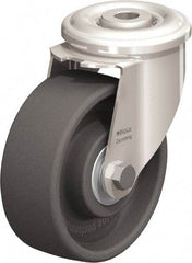 Blickle - 4" Diam x 1-1/2" Wide x 4-59/64" OAH Hollow Kingpin Mount Swivel Caster - Heat-Resistant Nylon, 330 Lb Capacity, Ball Bearing, Hollow Kingpin Stem - Eagle Tool & Supply