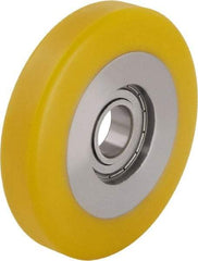 Blickle - 5 Inch Diameter x 63/64 Inch Wide, Polyurethane-Elastomer Blickle Extrathane Caster Wheel - 605 Lb. Capacity, 13/16 Inch Axle Diameter, Ball Bearing - Eagle Tool & Supply